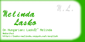 melinda lasko business card